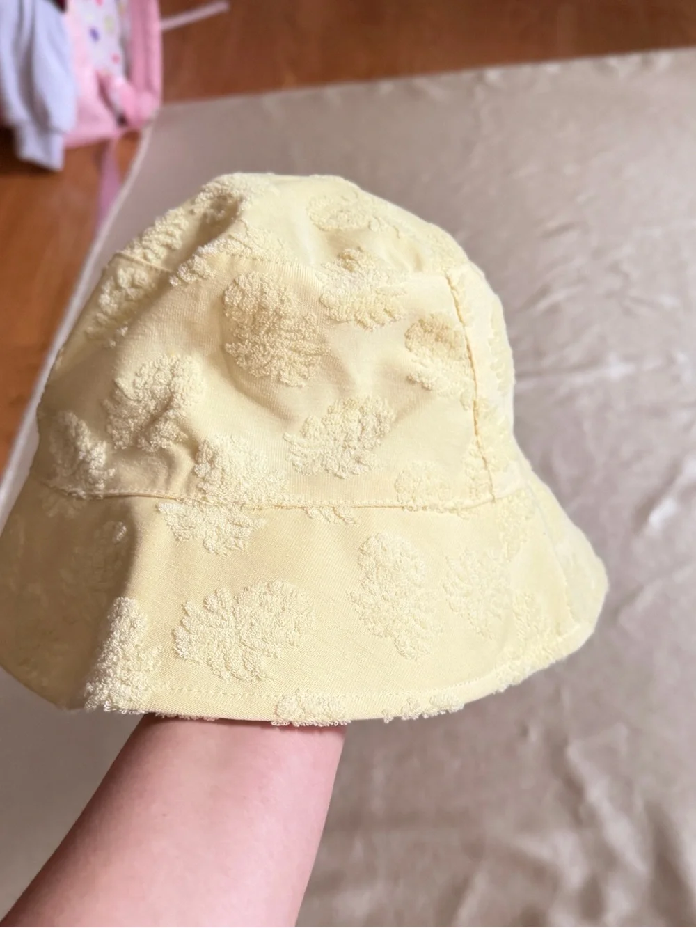 Tommy Bahama Yellow Pineapple Terry Cloth Bucket Hat One Size